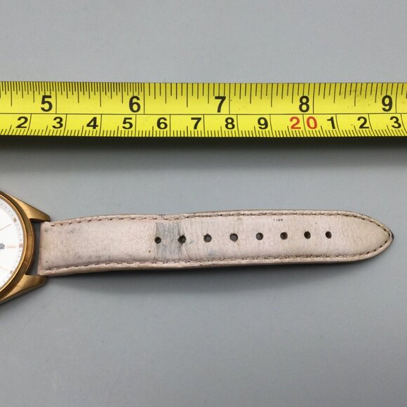 MVMT Coronada Watch Women 36mm Gold Tone Date Pink Leather Band New Battery - Picture 14 of 15